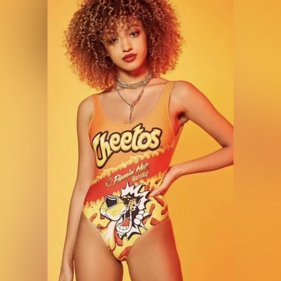Forever 21 Tops - 🔥Flamin’ Hot Cheetos Body Suit/Swimsuit - Size M🔥